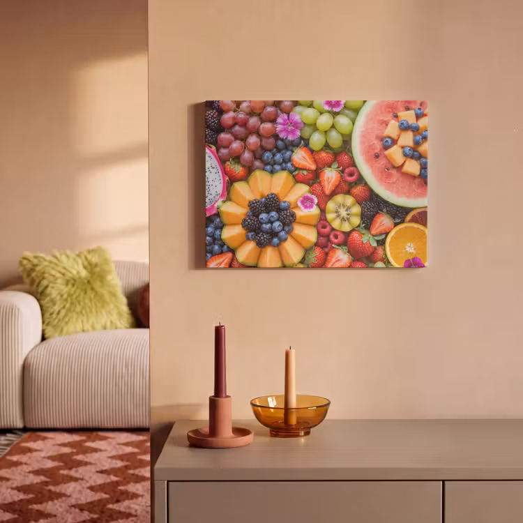 Fruit - Vers - Variatie - Eten - Kleurrijk PET vilt klein -sfeer1