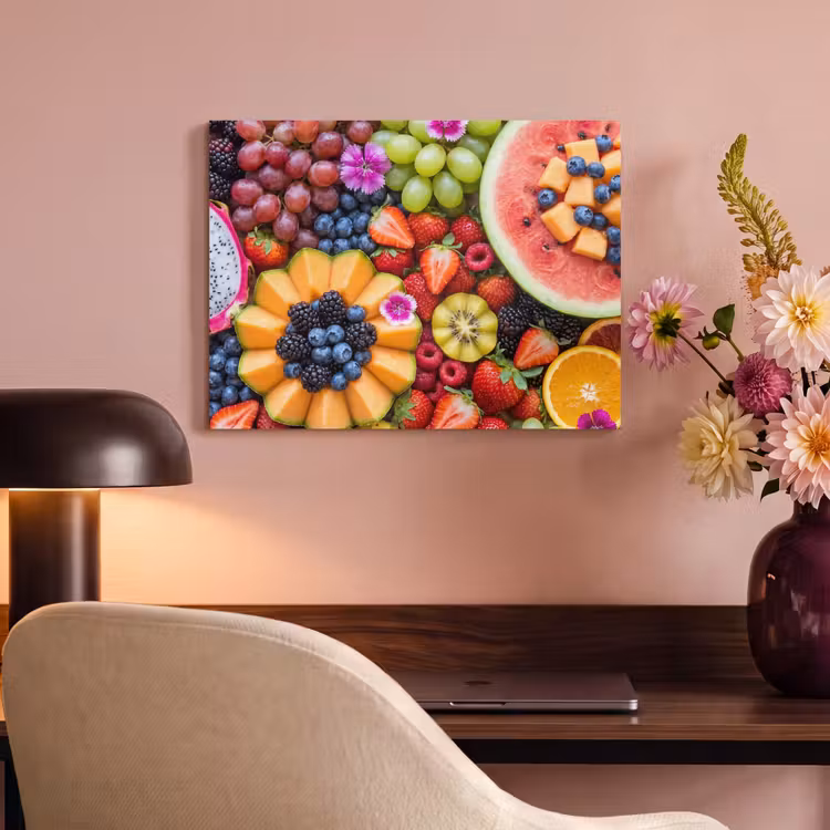 Fruit - Vers - Variatie - Eten - Kleurrijk PET vilt klein -sfeer3