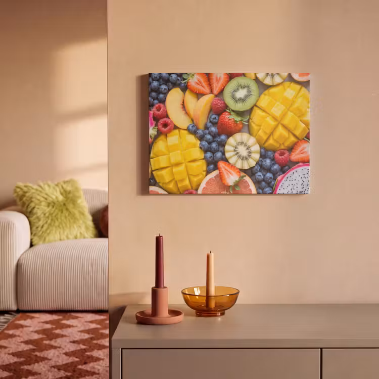 Fruit - Versneden - Kleurrijk - Eten - Gezond PET vilt klein -sfeer1