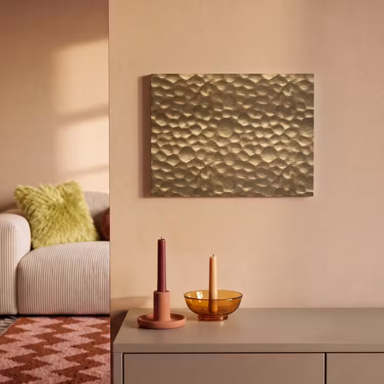 Gehamerd - Reliëf - Textuur - Bronsgoud PET vilt klein 837 -sfeer1