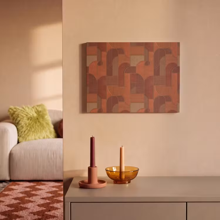 Geometrisch - Abstract - Textuur - Bruin PET vilt klein 837 -sfeer1