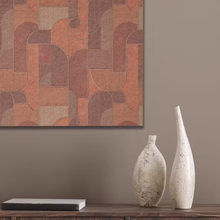 Geometrisch - Abstract - Textuur - Bruin PET vilt klein 837 -sfeer6_closeup