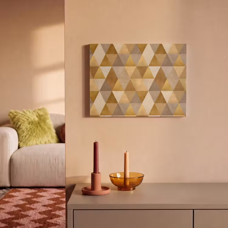 Geometrisch - Driehoek - Goud PET vilt klein 837 -sfeer1