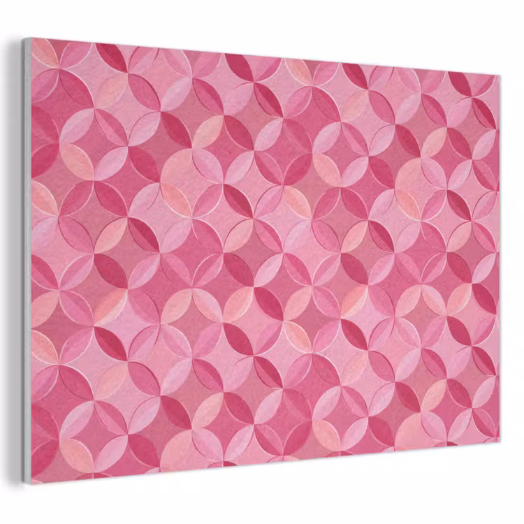 Geometrisch - Mozaïek - Modern - Roze PET vilt klein 837 -3d