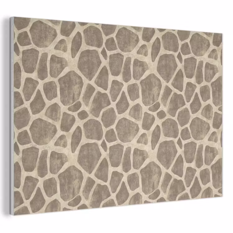 Giraf - Patroon - Beige - Bruin PET vilt klein 837 -3d