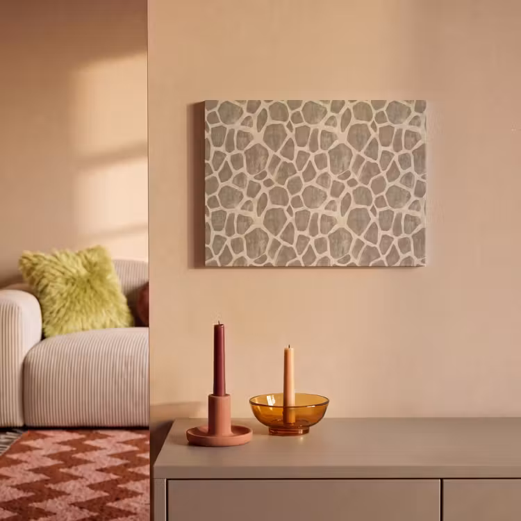 Giraf - Patroon - Beige - Bruin PET vilt klein 837 -sfeer1