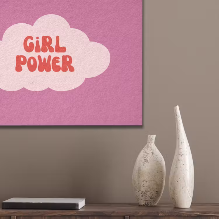 Girl power - Wolk - Roze PET vilt klein -sfeer6_closeup