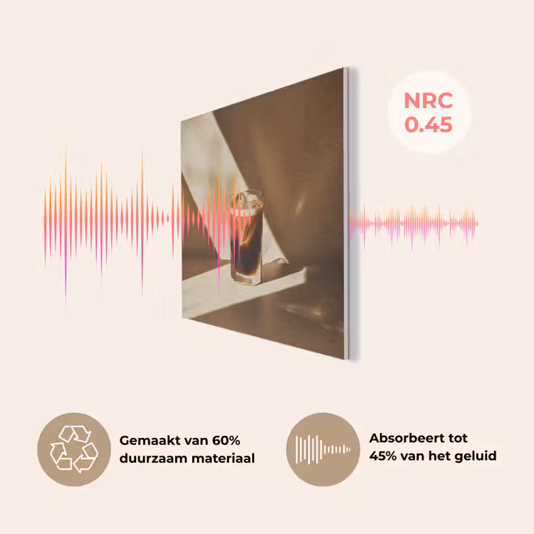 Glas - Ijskoffie - Schaduw - Bruin PET vilt klein -USP_NL