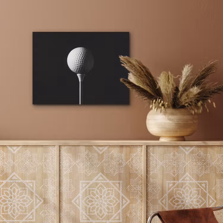 Golfbal - Minimalistisch - Wit PET vilt klein -sfeer4