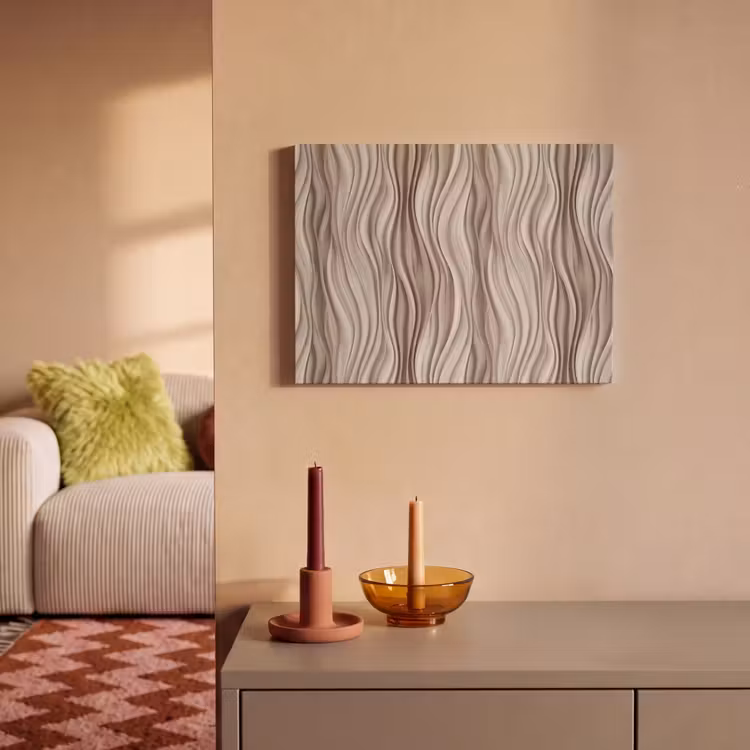 Golven - 3D - Crème PET vilt klein 837 -sfeer1