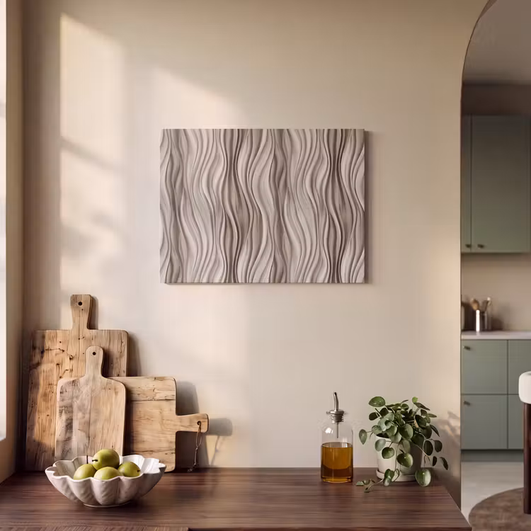Golven - 3D - Crème PET vilt klein 837 -sfeer2