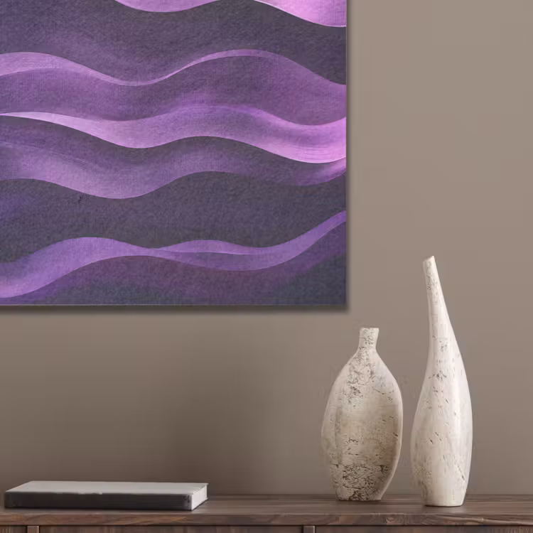 Golven - Abstract - Paars PET vilt klein -sfeer6_closeup