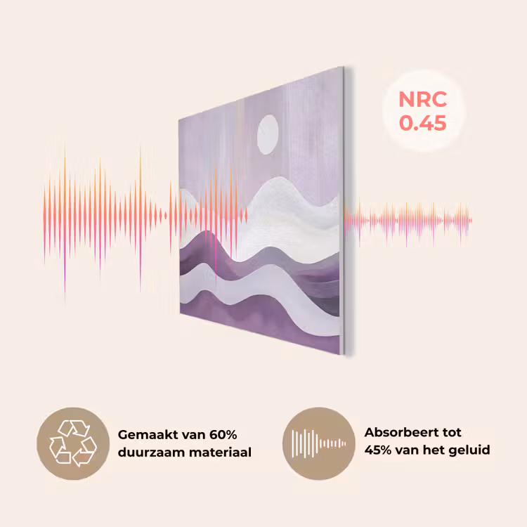Golven - Heuvels - Abstract - Paars PET vilt klein -USP_NL