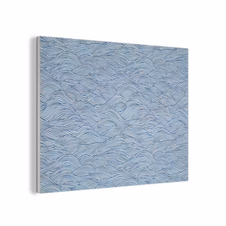Golven - Ritmisch - Blauw PET vilt klein 837 -3d