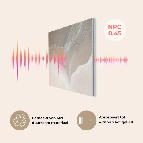 Golvende lijnen - Luchtstromen - Harmonieus PET vilt klein -USP_NL