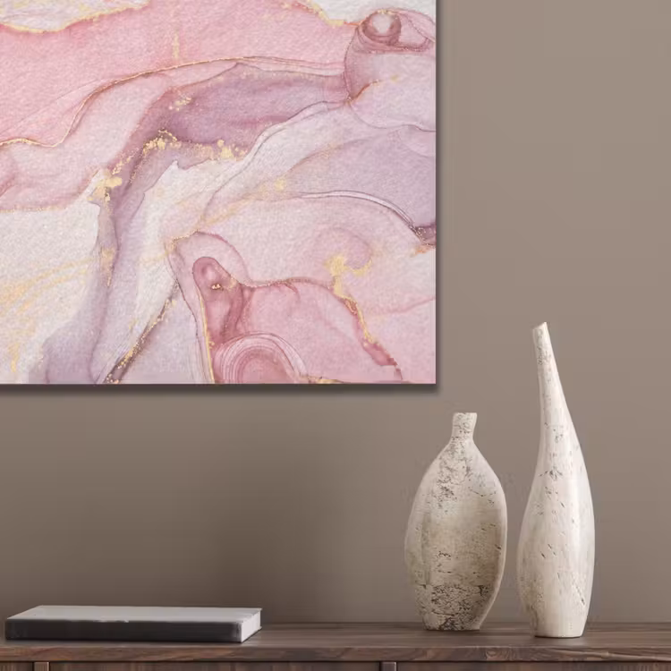 Goud - Marmer - Roze PET vilt klein -sfeer6_closeup