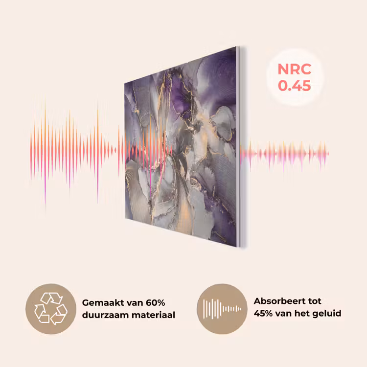 Goud - Paars - Marmer PET vilt klein -USP_NL