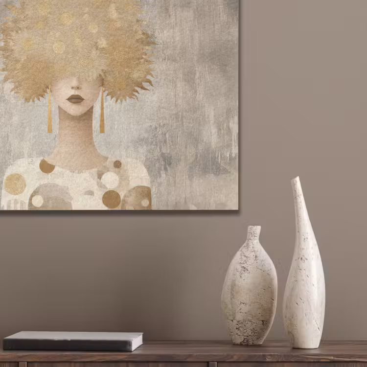 Goud - Portret - Vrouw PET vilt klein -sfeer6_closeup