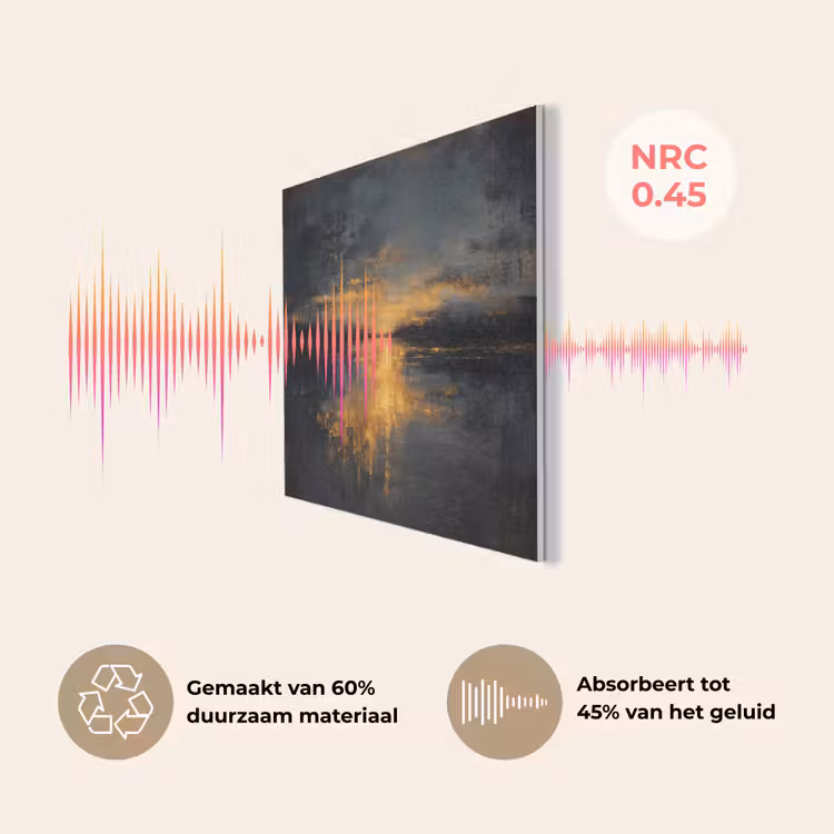 Gouden Reflectie op Water PET vilt klein -USP_NL