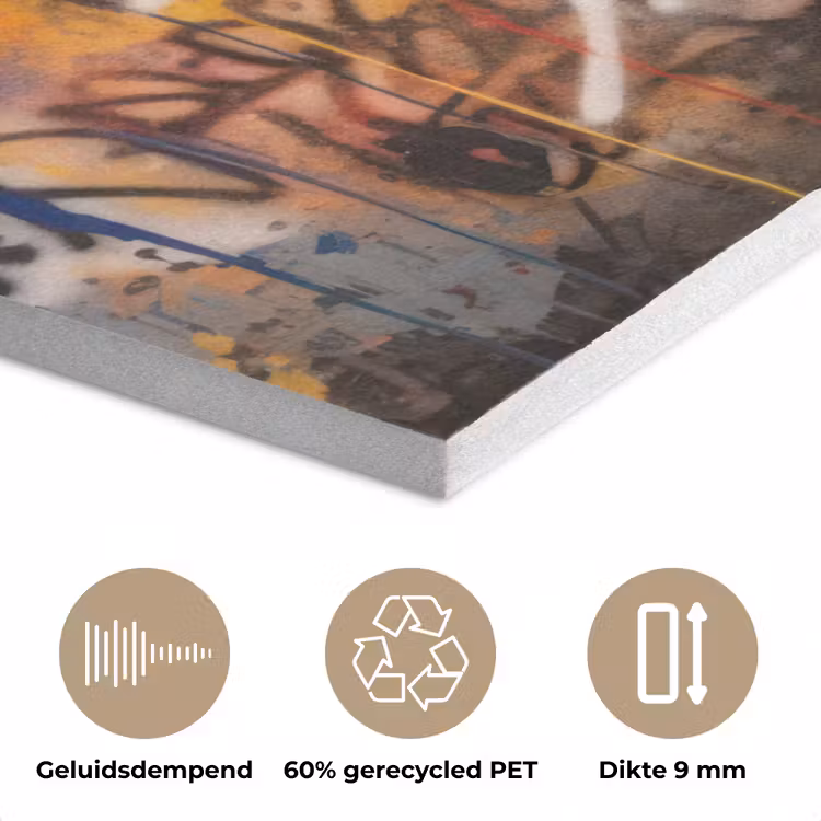 Graffiti - Jongen - Kleuren - Kunst - Street Art PET vilt klein -closeup_NL