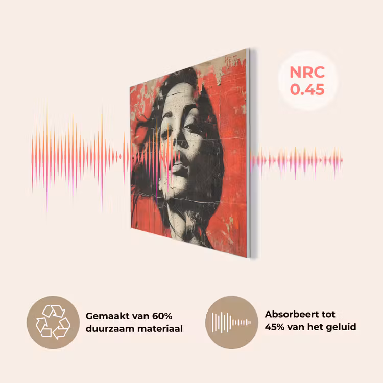 Graffiti - Vrouw - Rood - Street art - Banksy PET vilt klein -USP_NL