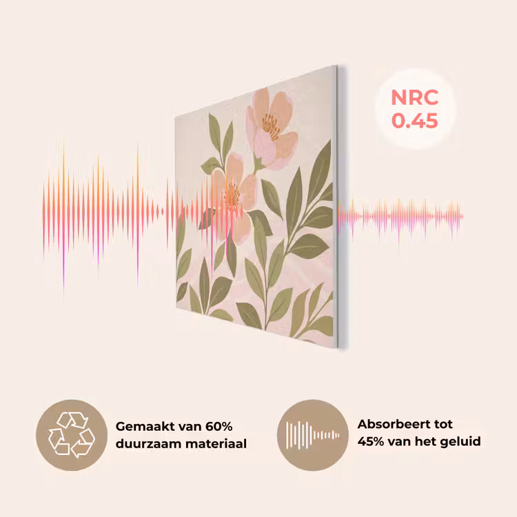 Grafisch - Bloemen - Roze PET vilt klein -USP_NL
