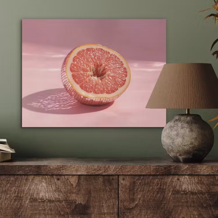 Grapefruit - Roze - Disco - Shiny PET vilt klein -sfeer2
