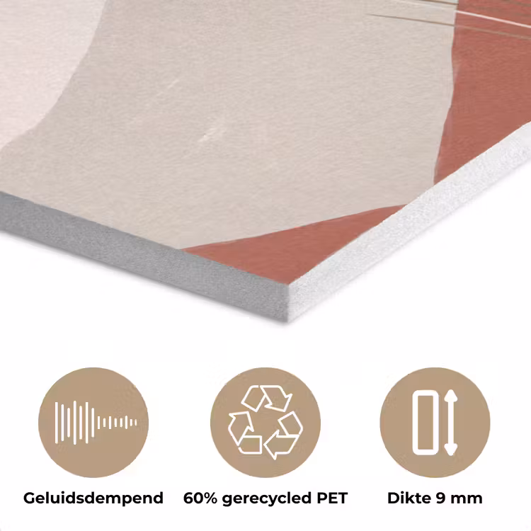 Gras - Landschap - Natuur - Abstract - Beige PET vilt klein -closeup_NL