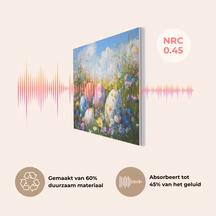Grasveld - Eieren - Bloemen PET vilt klein -USP_NL