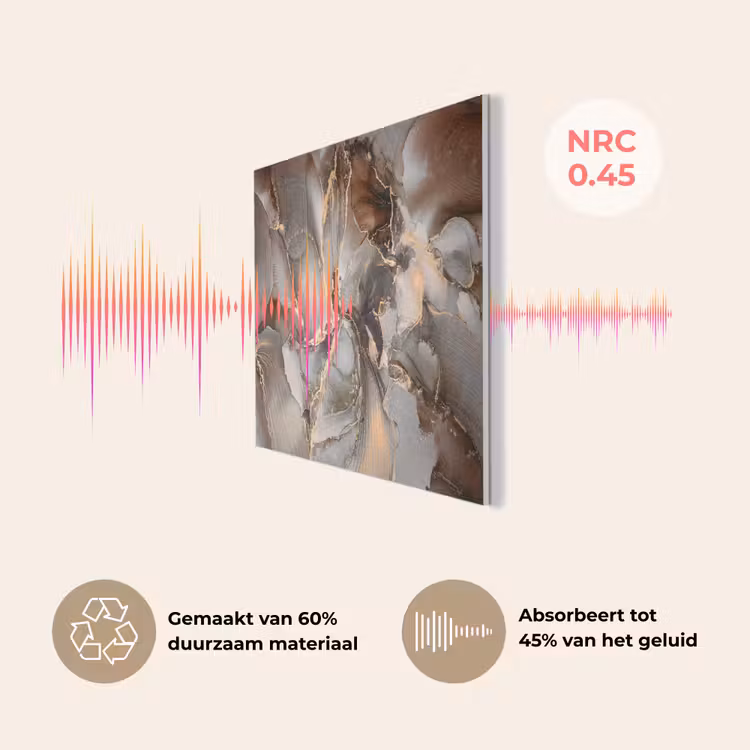 Grijs - Goud - Marmer - Marmerlook PET vilt klein -USP_NL