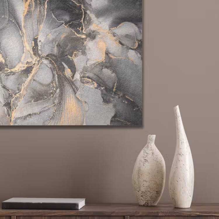Grijs - Luxe  - Goud - Marmer PET vilt klein -sfeer6_closeup