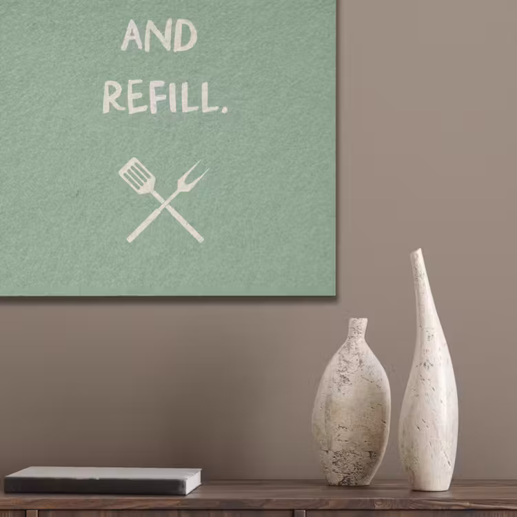 Grill - Groen - Zomer - Quote PET vilt klein -sfeer6_closeup