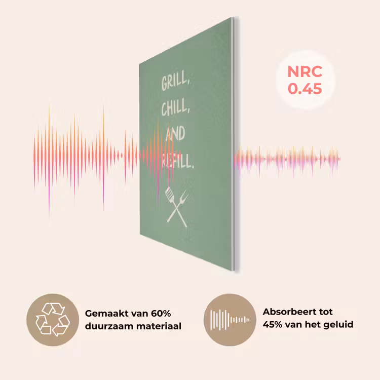 Grill - Groen - Zomer - Quote PET vilt klein -USP_NL