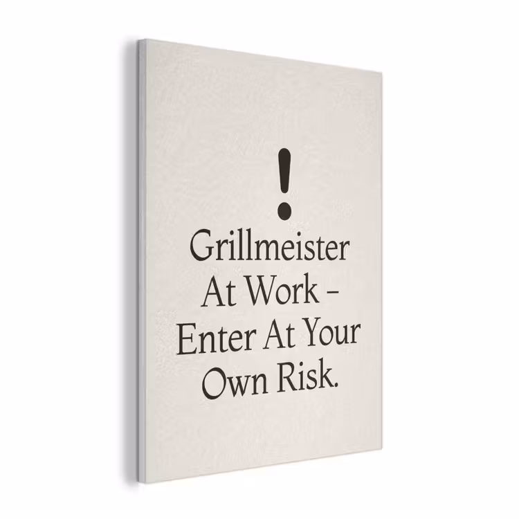Grill - Uitroepteken - Zwart - Tekst PET vilt klein -3d