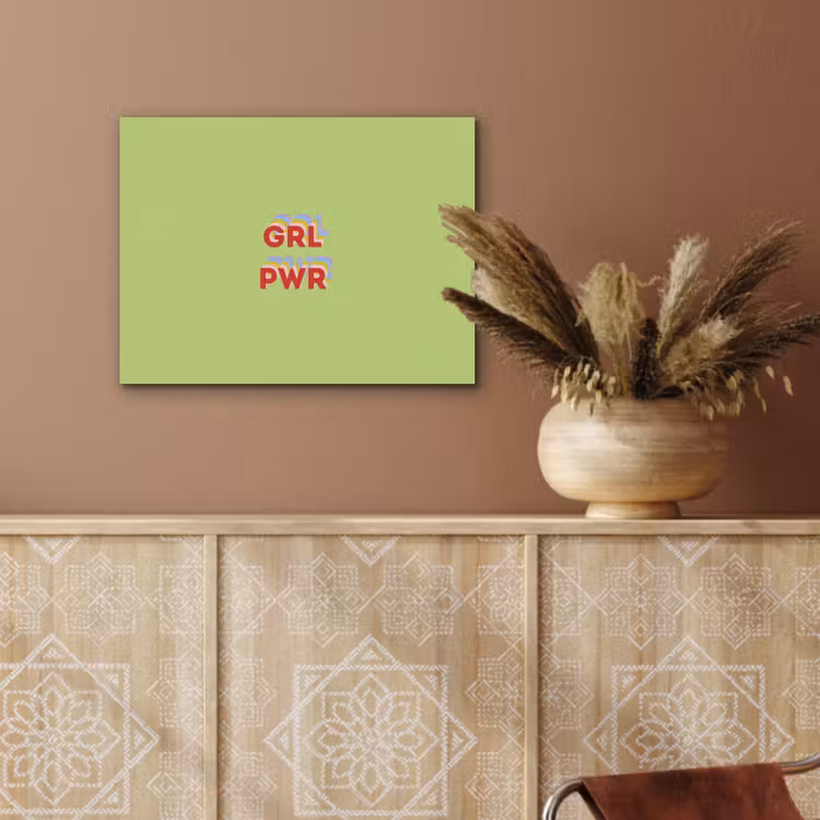 Grl pwr - Groen - Rood - 3D PET vilt klein -sfeer4