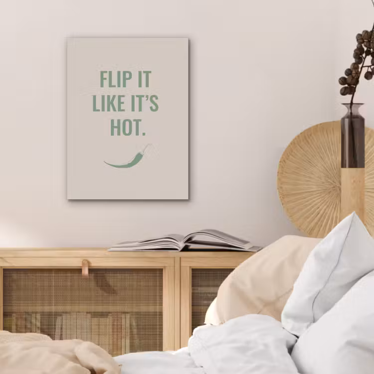 Groen - Quote - Zomer - Chilipeper PET vilt klein -sfeer3
