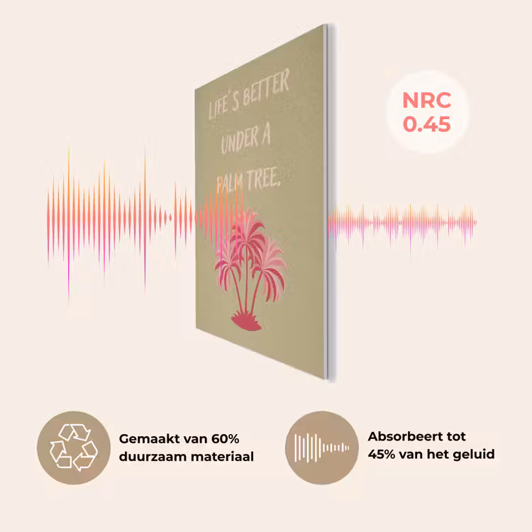 Groen - Zomer - Quote - Palmboom PET vilt klein -USP_NL