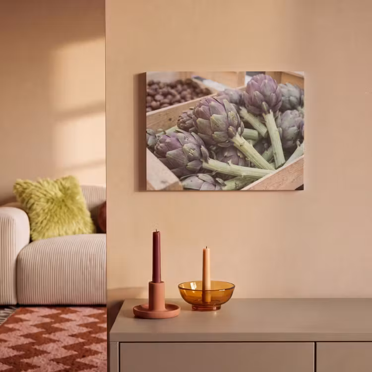 Akoestisch schilderij - Groenten - Markt - Vers - Groenten - Markt - Vers PET vilt klein
