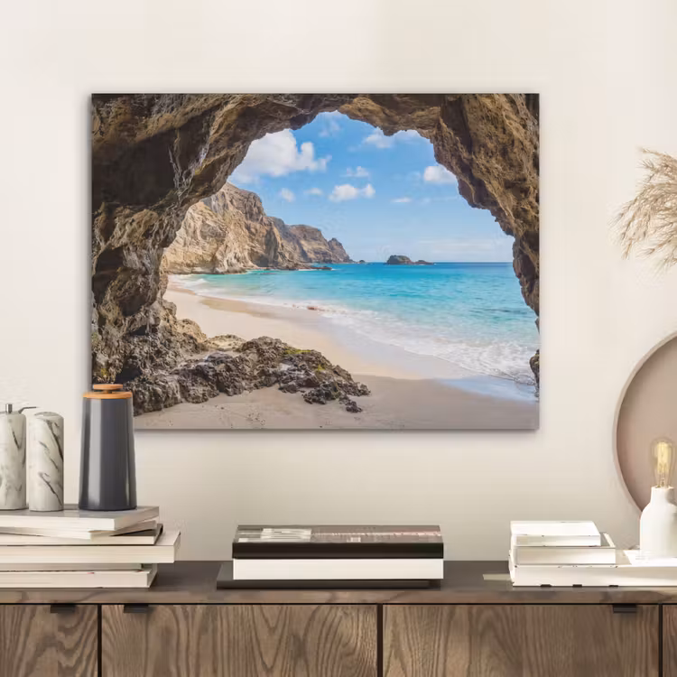Grot - Strand - Zee - Blauw PET vilt klein -sfeer1