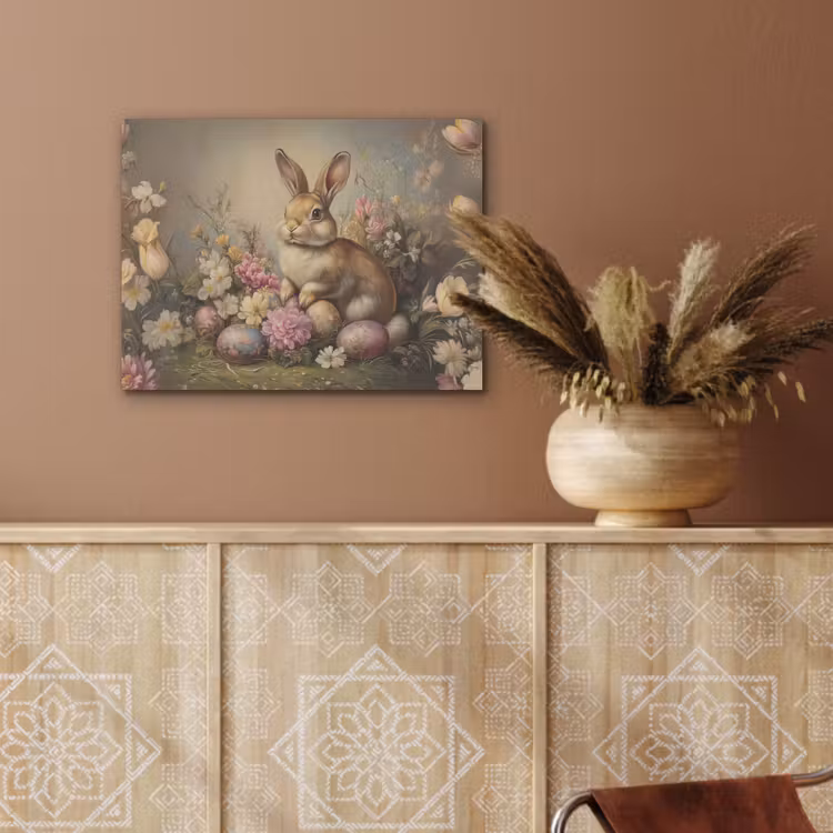 Haas - Stilleven - Bloemen PET vilt klein -sfeer4