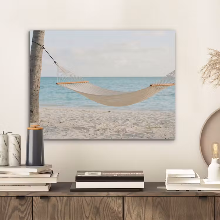 Hangmat - Strand - Wit PET vilt klein -sfeer1