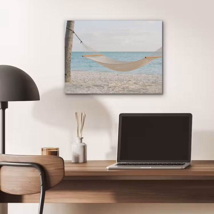 Hangmat - Strand - Wit PET vilt klein -sfeer5