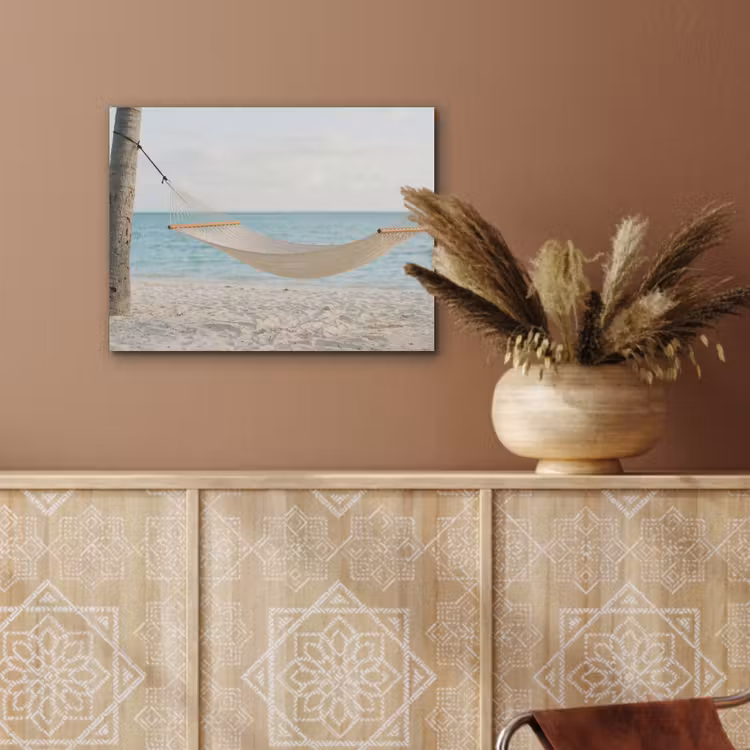 Hangmat - Strand - Wit PET vilt klein -sfeer4