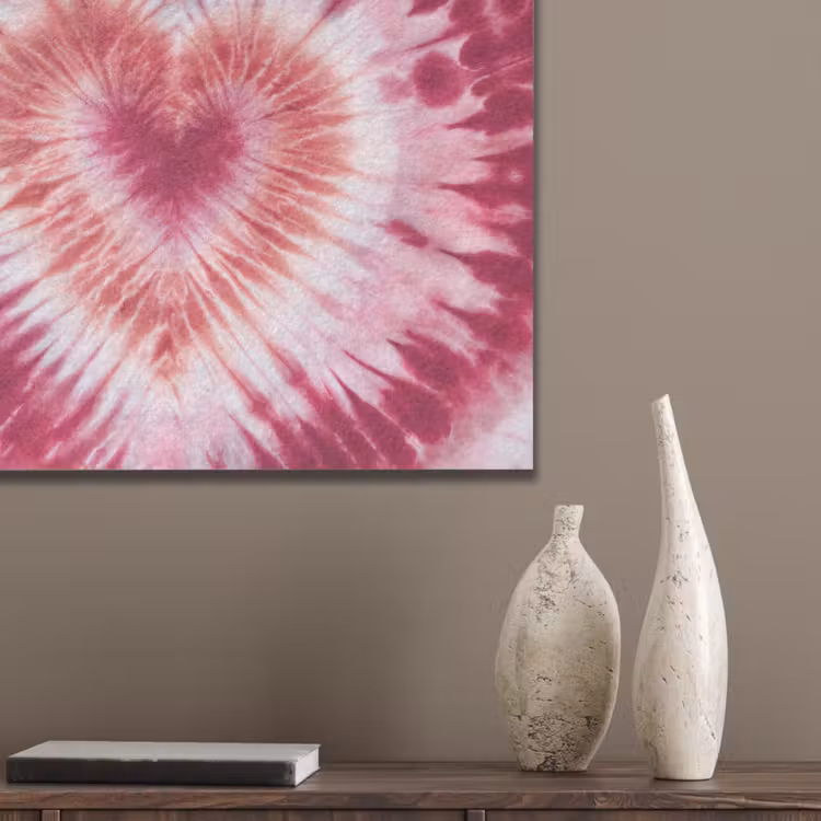 Hartvorm - Roze - Tie dye PET vilt klein -sfeer6_closeup
