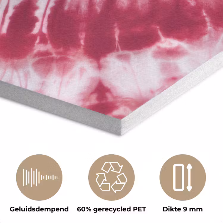 Hartvorm - Roze - Tie dye PET vilt klein -closeup_NL