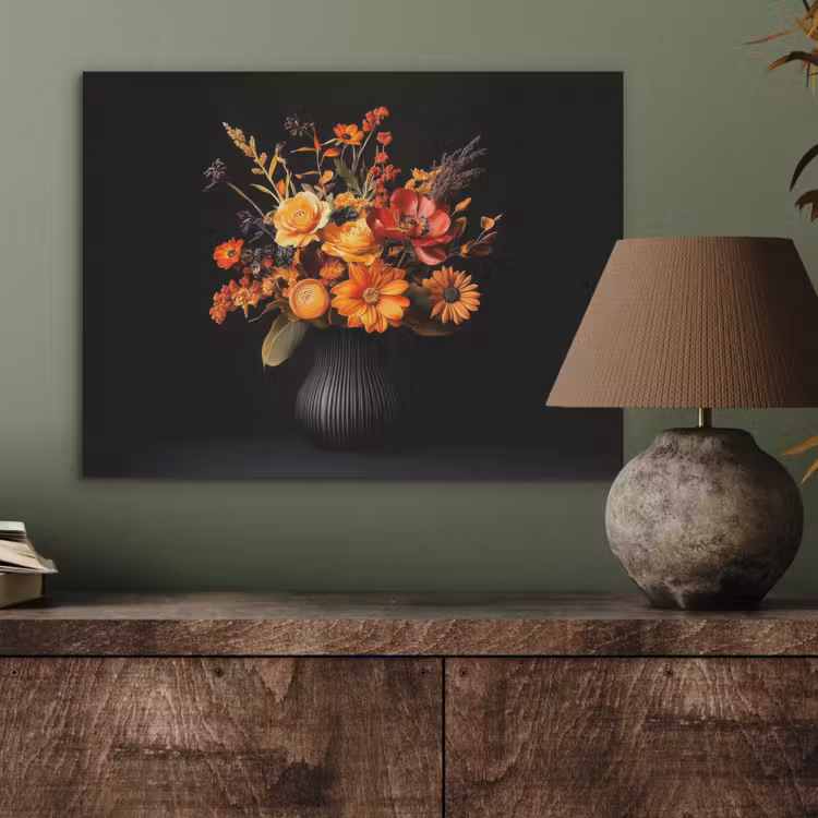 Herfst - Boeket - Oranje PET vilt klein -sfeer2