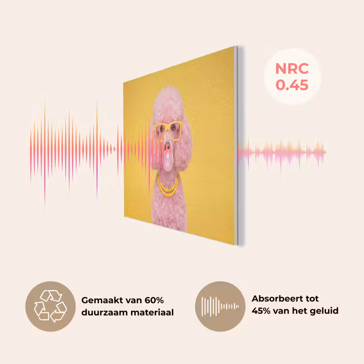 Hond - Kauwgum - Dieren - Modern - Roze PET vilt klein -USP_NL