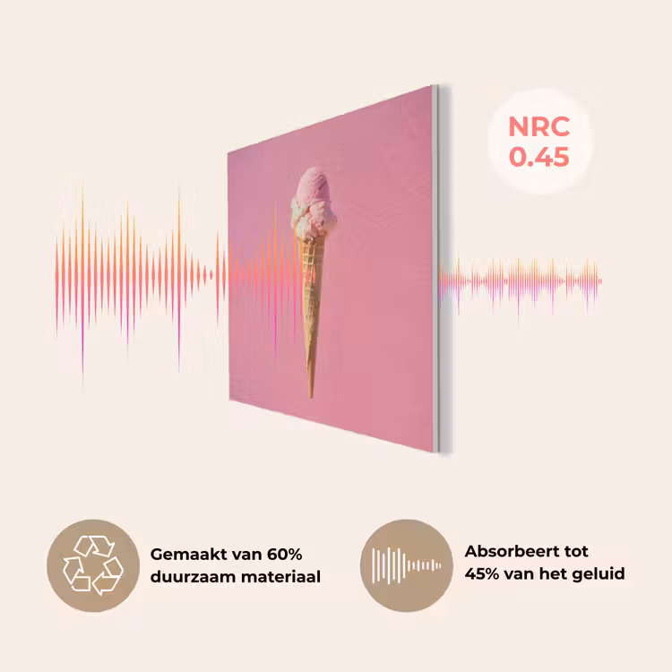 Hoorntje - Schepijs - Roze PET vilt klein -USP_NL