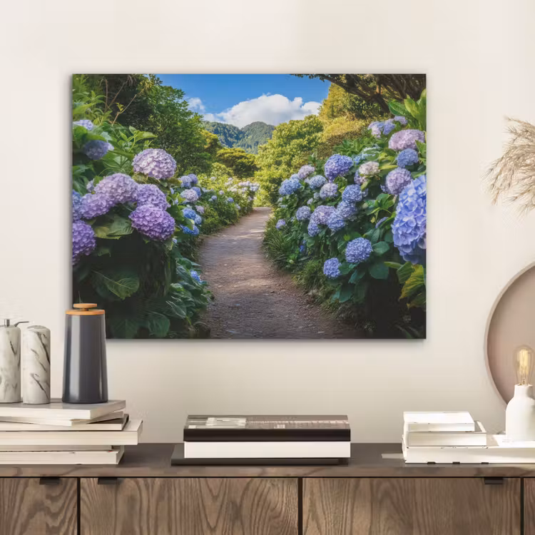 Hortsensia - Pad - Bloemen PET vilt klein -sfeer1