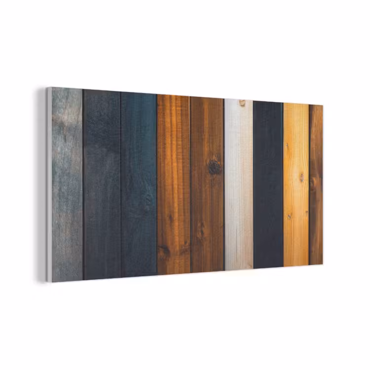 Hout - Planken - Donker - Warm PET vilt middel -3d